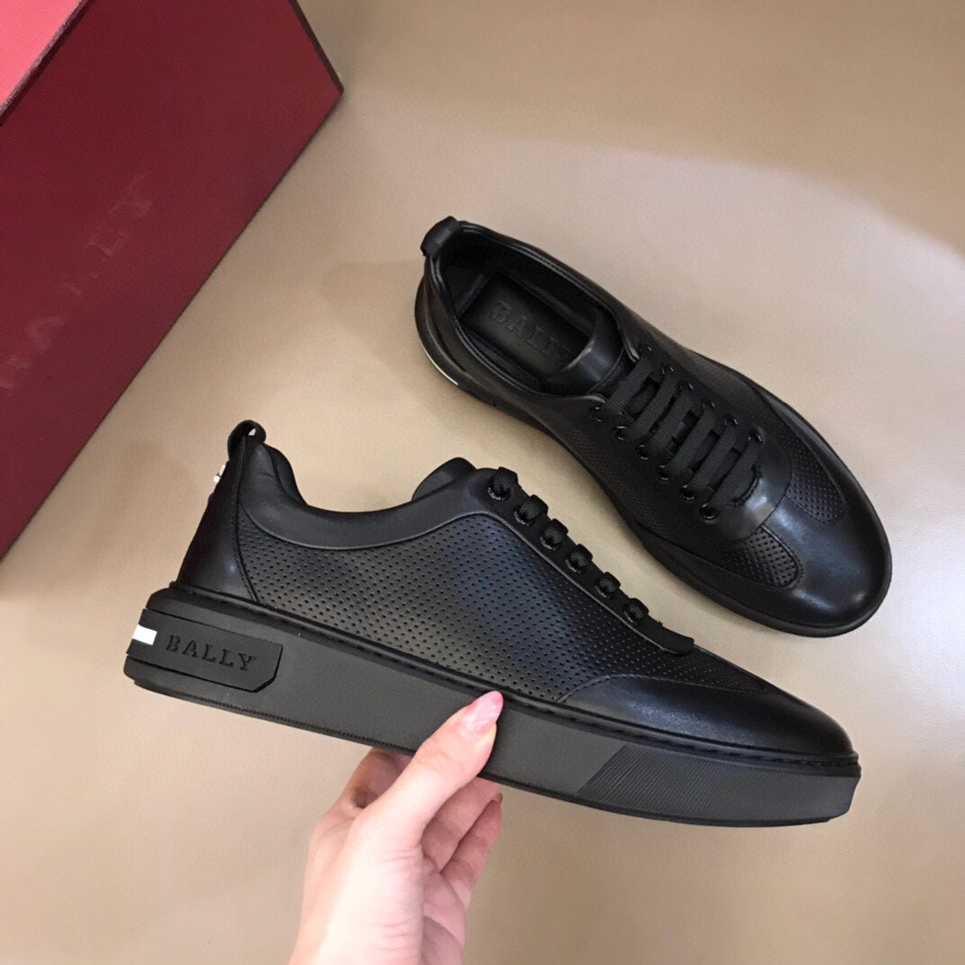 Black 2024 bally sneakers