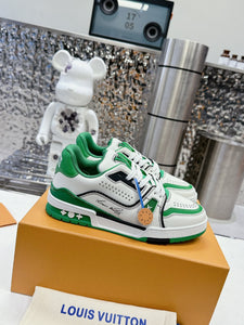 L v sneakers 23 green