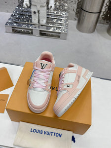 L v sneakers pink