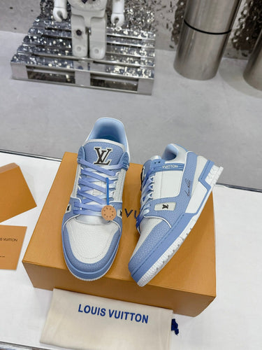 L v sneakers blue