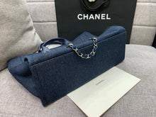 Load image into Gallery viewer, C h a n e l blue tote 38cm bag