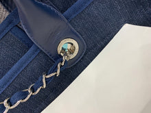 Load image into Gallery viewer, C h a n e l blue tote 38cm bag