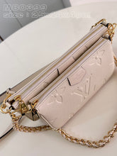 Load image into Gallery viewer, L V pochette cream 25 cm.