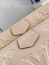 Load image into Gallery viewer, L V pochette cream 25 cm.