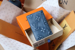 L v wallet blue