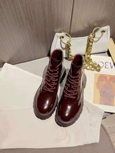 Load image into Gallery viewer, A L E X A N D E R - M c Q U E E N - Stomper Boots (Burgundy)