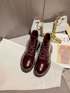 A L E X A N D E R - M c Q U E E N - Stomper Boots (Burgundy)