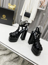 Load image into Gallery viewer, V E R S A C E - Steppe Heels [Black]