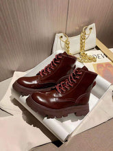 Load image into Gallery viewer, A L E X A N D E R - M c Q U E E N - Stomper Boots (Burgundy)