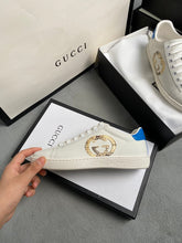Load image into Gallery viewer, G U C C I - Sneaker (White/Gold/Blue)