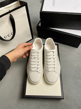 Load image into Gallery viewer, G U C C I - Sneaker (White/Gold/Blue)