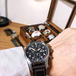 I W C - P I L 0 T chrono watch [ 2 Colours available ]