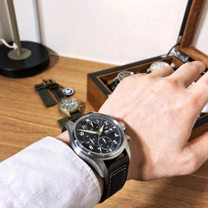 I W C - P I L 0 T chrono watch [ 2 Colours available ]