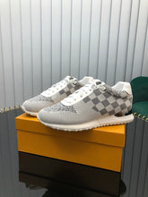 Load image into Gallery viewer, L V - Chex Trainer [White/Grey]