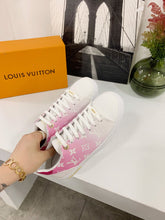Load image into Gallery viewer, L V - Pink Fade Sneakers