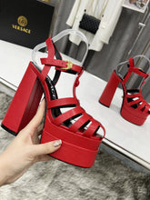 Load image into Gallery viewer, V E R S A C E - Steppe Heels [Red]