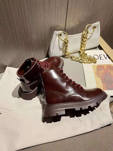 A L E X A N D E R - M c Q U E E N - Stomper Boots (Burgundy)