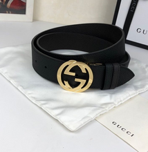 Load image into Gallery viewer, Leather belt with Double G buckle
