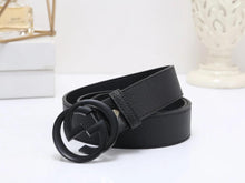 Load image into Gallery viewer, Leather belt with Double G buckle