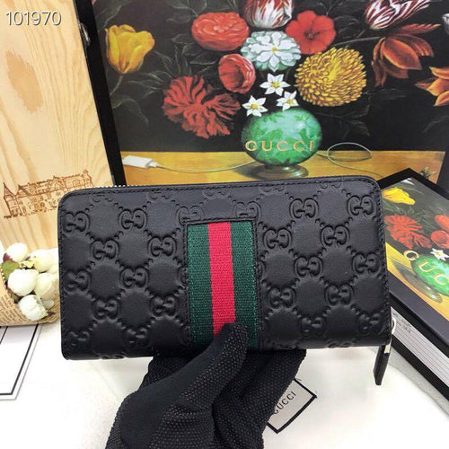 Black Large G U C C I Wallet