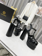 Load image into Gallery viewer, V E R S A C E - Steppe Heels [Black]