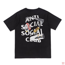 Load image into Gallery viewer, ANTI $OCIAL $OCIAL CLUB - BLACK T SHIRT (M E N S &amp; W O M E N S)