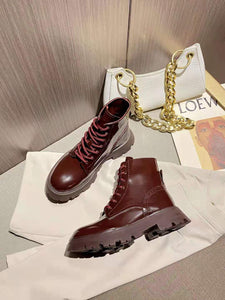 A L E X A N D E R - M c Q U E E N - Stomper Boots (Burgundy)