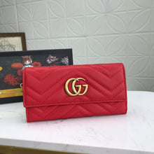 Load image into Gallery viewer, Double G Wallet - Red