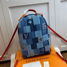 Load image into Gallery viewer, L V Blue Backpack (Mini) [ 17 x 22 x 10cm ]