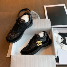 Load image into Gallery viewer, Chanel Sneakers (Black)