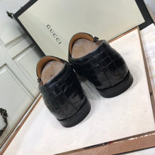Load image into Gallery viewer, GG Buckle Loafer (Jacare Shine)