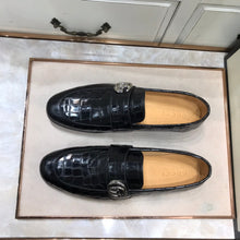 Load image into Gallery viewer, GG Buckle Loafer (Jacare Shine)