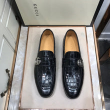 Load image into Gallery viewer, GG Buckle Loafer (Jacare Shine)