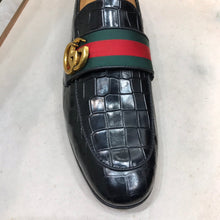 Load image into Gallery viewer, GG Strap Loafer (Jacare Shine)