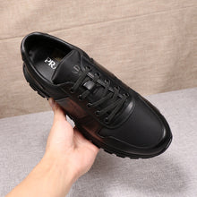 Load image into Gallery viewer, P R A D A - Mens Gloss Black Sneaker