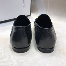 Load image into Gallery viewer, GG H o r s e b i t - Ostrich Loafers