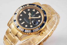 Load image into Gallery viewer, R 0 L E X - G M T MASTER GREENWICH [Gold/Diamond Deep Blue]