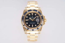 Load image into Gallery viewer, R 0 L E X - G M T MASTER GREENWICH [Gold/Diamond Deep Blue]