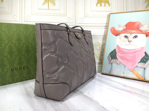 G u c c i tote gray 38*28*14cm