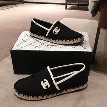 Load image into Gallery viewer, Chanel black espadrilles