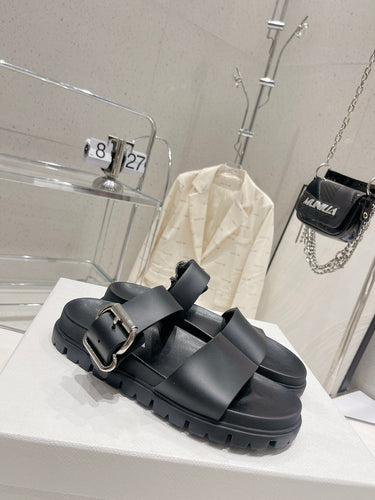 P r a d a black slides