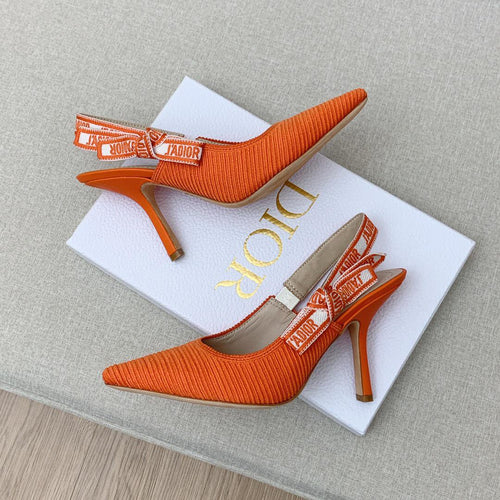 D i o r orange heels