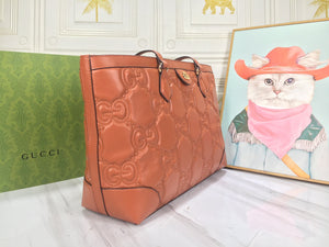 G u c c i tote brown 38*28*14cm