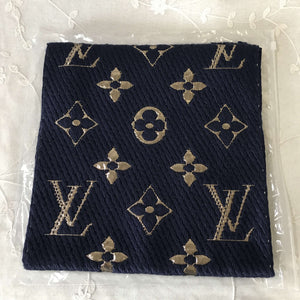 Lv navy scarf