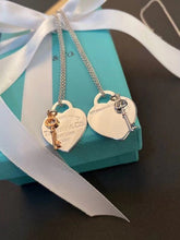 Load image into Gallery viewer, T I f f a n y heart necklace