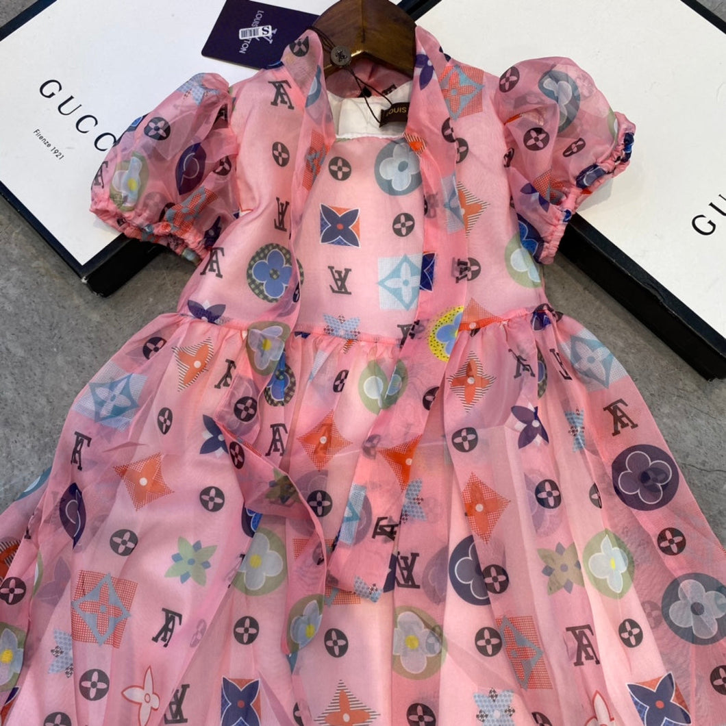 L v pink dress
