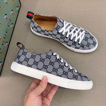 Load image into Gallery viewer, GG sneakers gray white