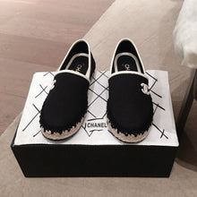 Load image into Gallery viewer, Chanel black espadrilles