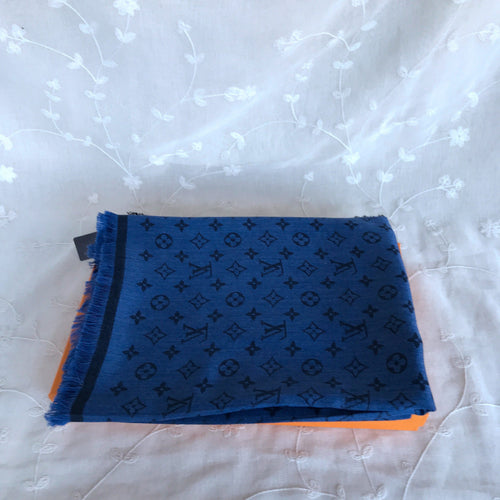 Lv blue scarf