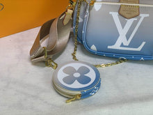 Load image into Gallery viewer, L v blue pochette